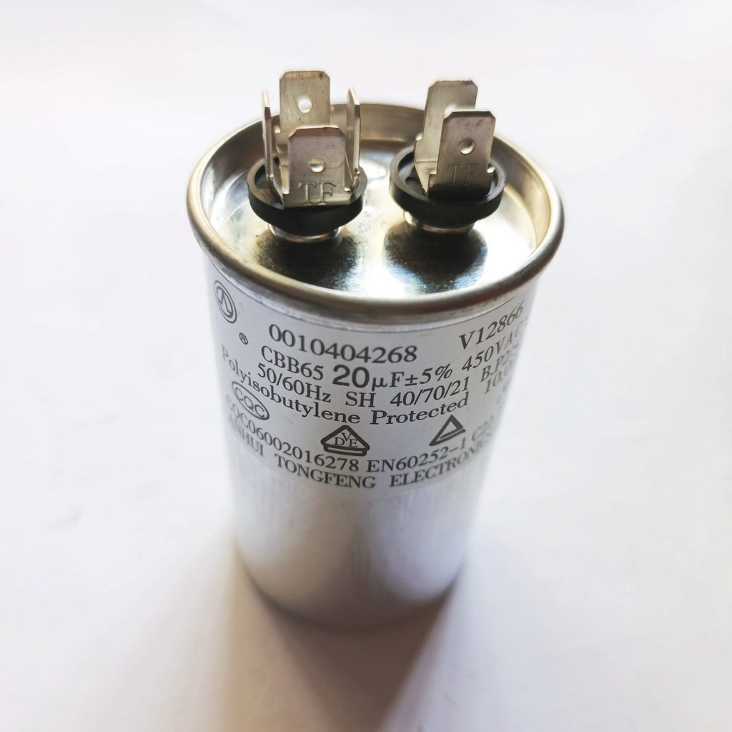 Kapasitor Capasitor Original Ac Outdoor 1/2 Pk AQUA 20/5 UF 450 VAC AQA CR6ANR AQA CR5ANR1 AQA CR5AH