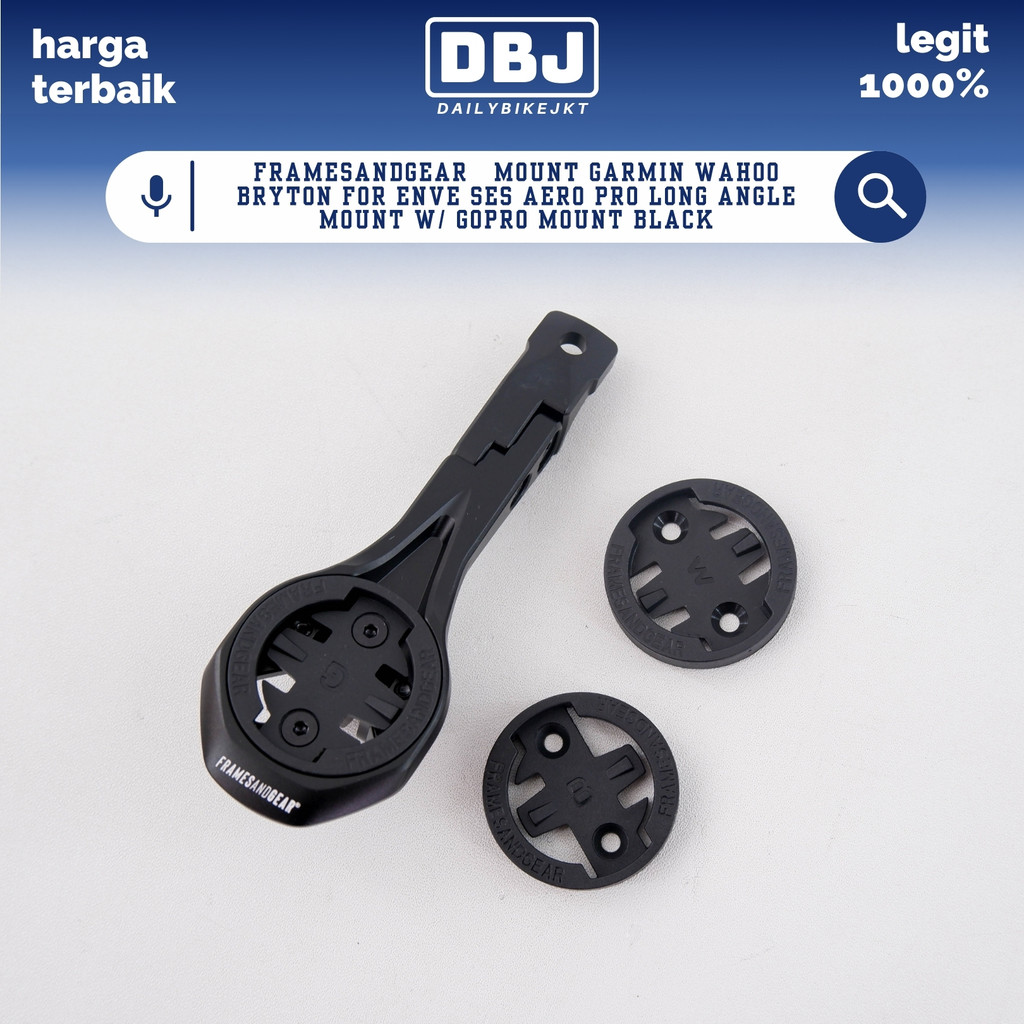 FRAMESANDGEAR Barfly MOUNT GARMIN WAHOO BRYTON FOR ENVE SES AERO PRO LONG ANGLE MOUNT W/ GOPRO MOUNT