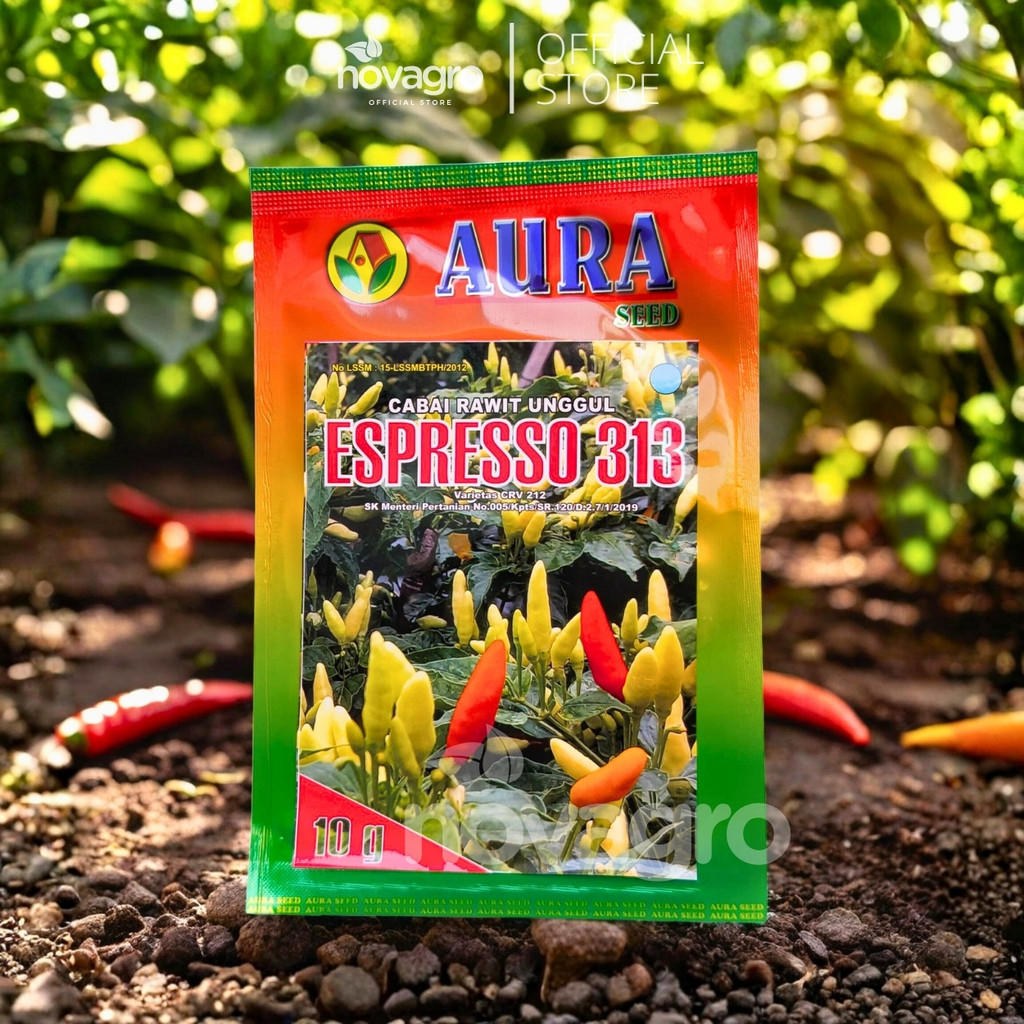Benih Cabai Rawit Ekspresso 313 10GR - Aura Seed Indonesia