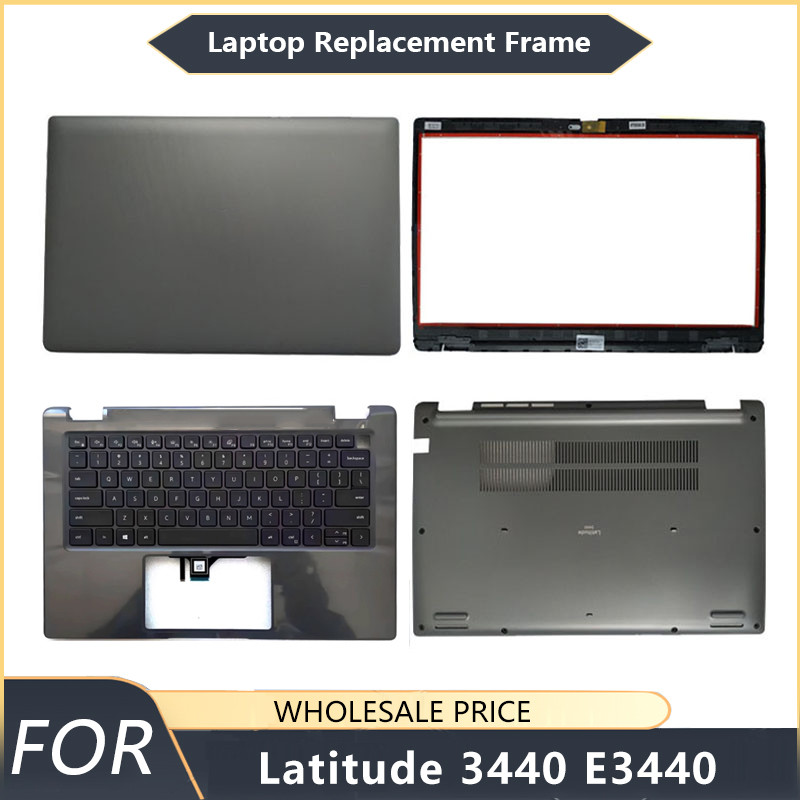 NEW For Dell Latitude 3440 E3440 Black Laptop LCD Back Cover/Front Bezel/Hinges/Palmrest/Bottom Case