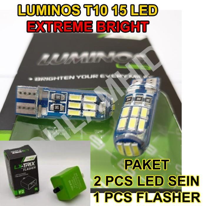 Lampu LED Sein + Flasher TIGER NEW REV LUXIMOS T10 15 LED Sign Sen