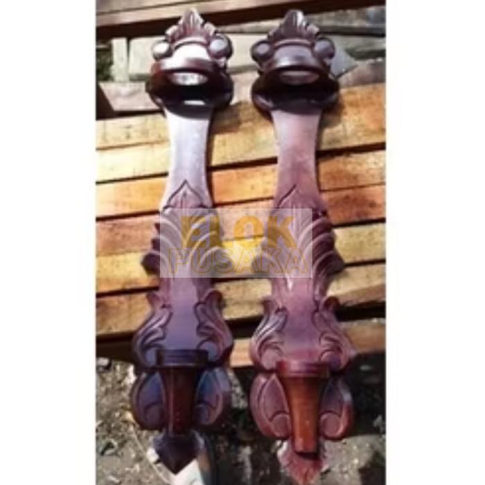 blawong pusaka ukir tempel dinding