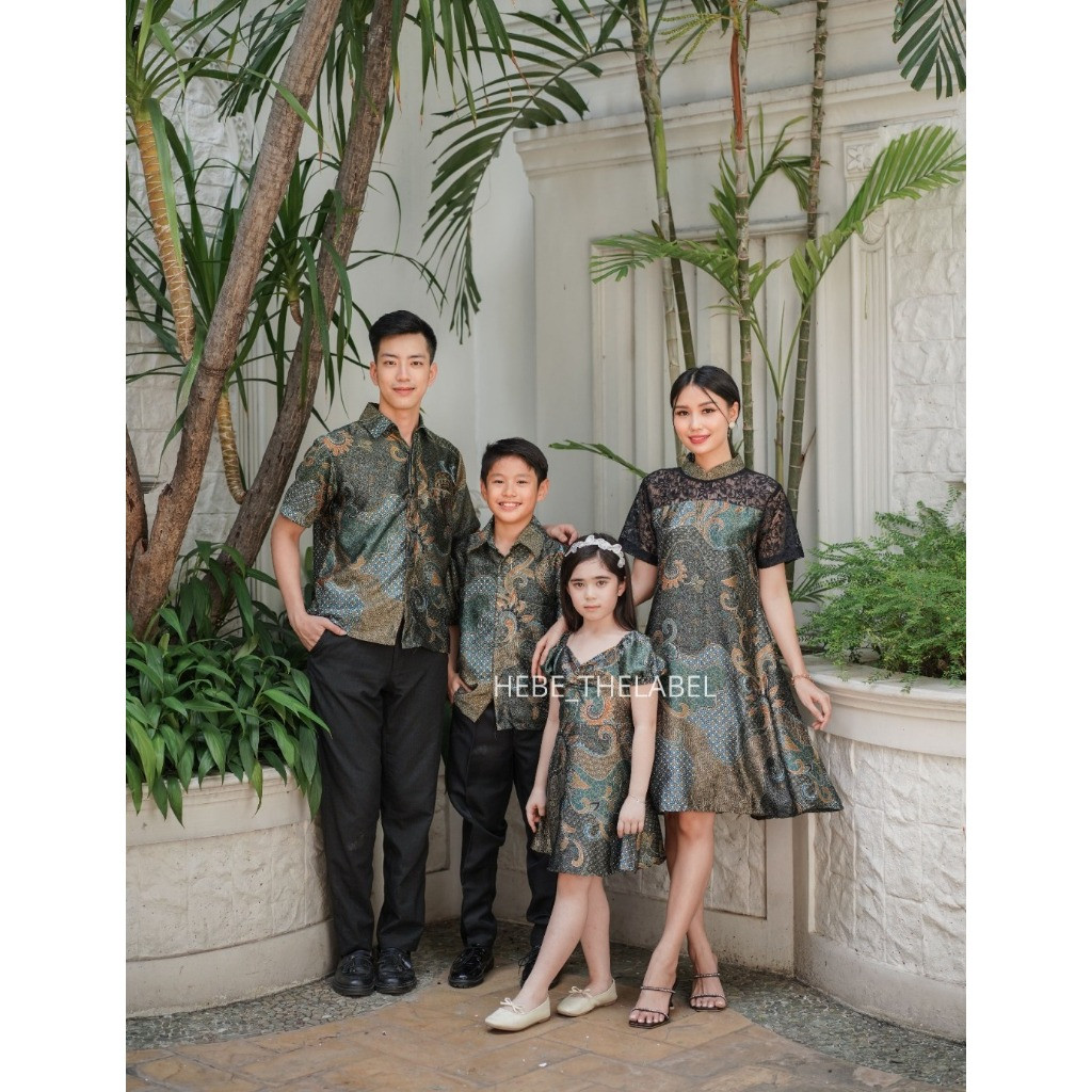 AF Gayatri Batik Set ( Available Couple Dewasa & Anak ) - Kinara Kahiyang Noma Listya Uma Haewon Jun