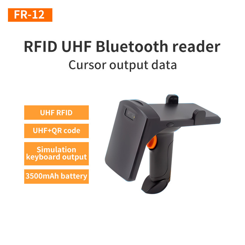 Portable UHF RFID Keyboard Emulator USB Bluetooth RFID Tag Sticker 1D 2D Code Scanner UHF RFID Handh