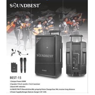 Speaker Portable Soundbest Best15 Best 15 Original Soundbest GARANSI
