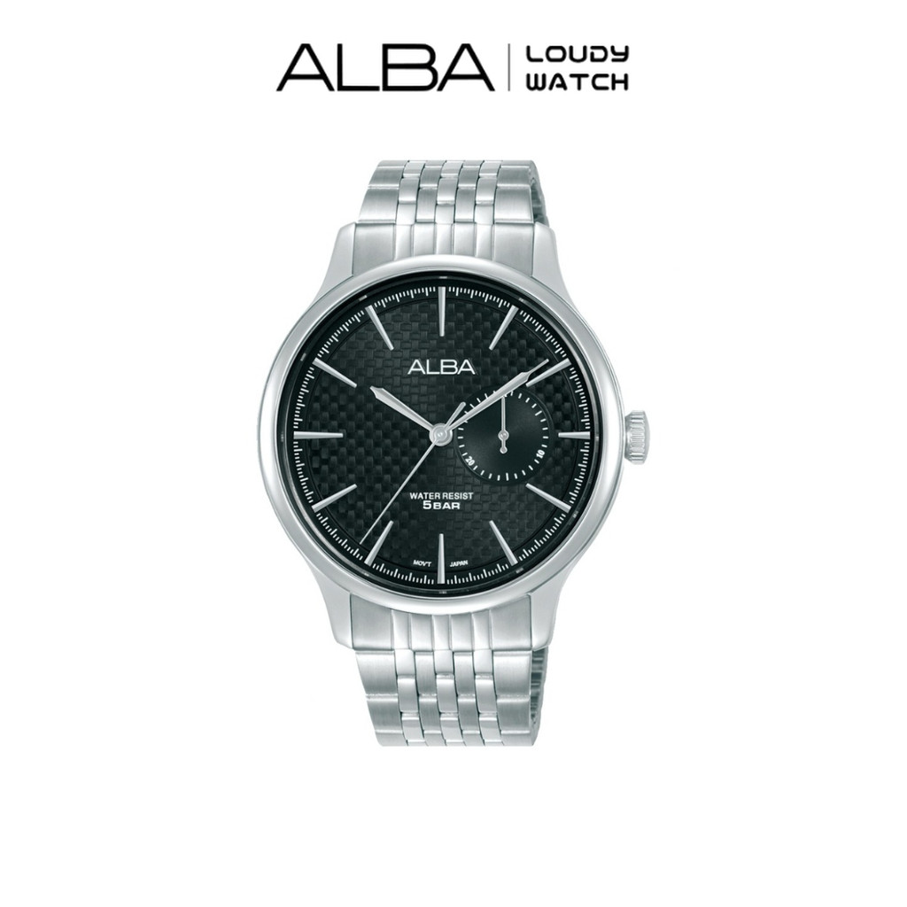 ALBA A5B005 Prestige Jam Tangan Pria Stainless Steel Case And Screw Case Back