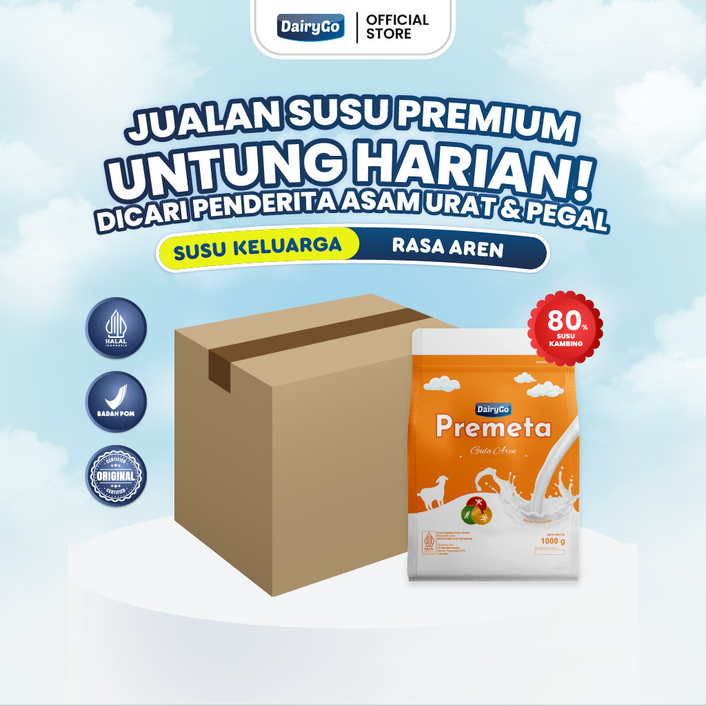 Susu Kambing Etawa Bubuk 1kg - Rasa Gula Aren - Paket Reseller