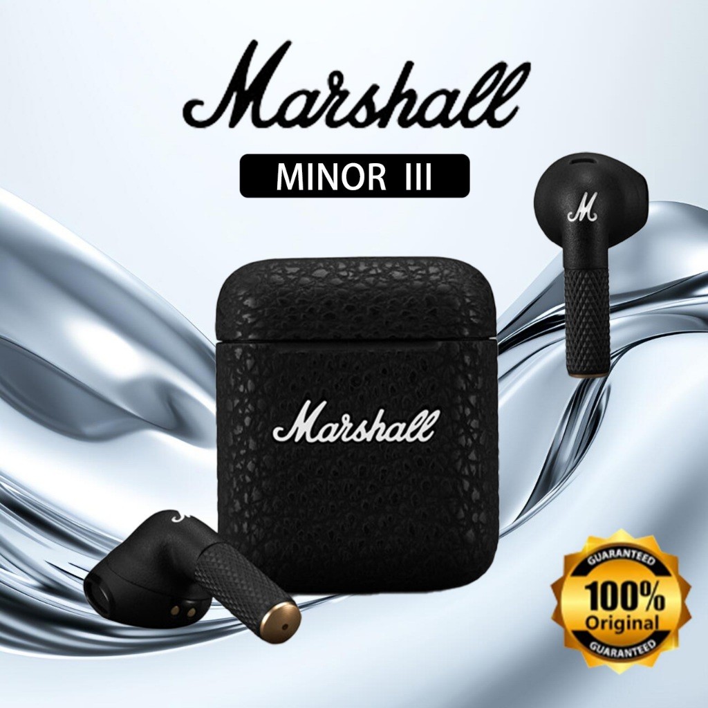 100% Original Marshall Minor III/ Marshall Minor 3 Black/White True Wireless Bluetooth Headphones In