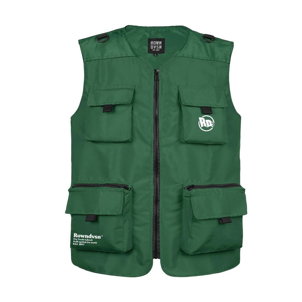 Rown Division Vest Jacket || France Green Jaket Parasut