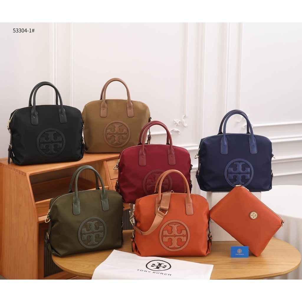 Tas Wanita #53304-1 Nylon Satchel Bag Branded Import Quality : Semi Platinum Bahan : Canvas Nylon
