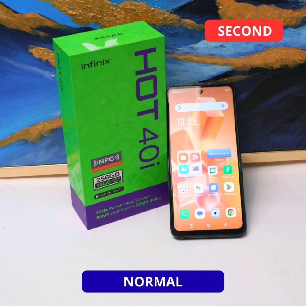 INFINIX HOT 40I 8/256 GB - HP SECOND ORIGINAL SINAR MUTIARA CELL