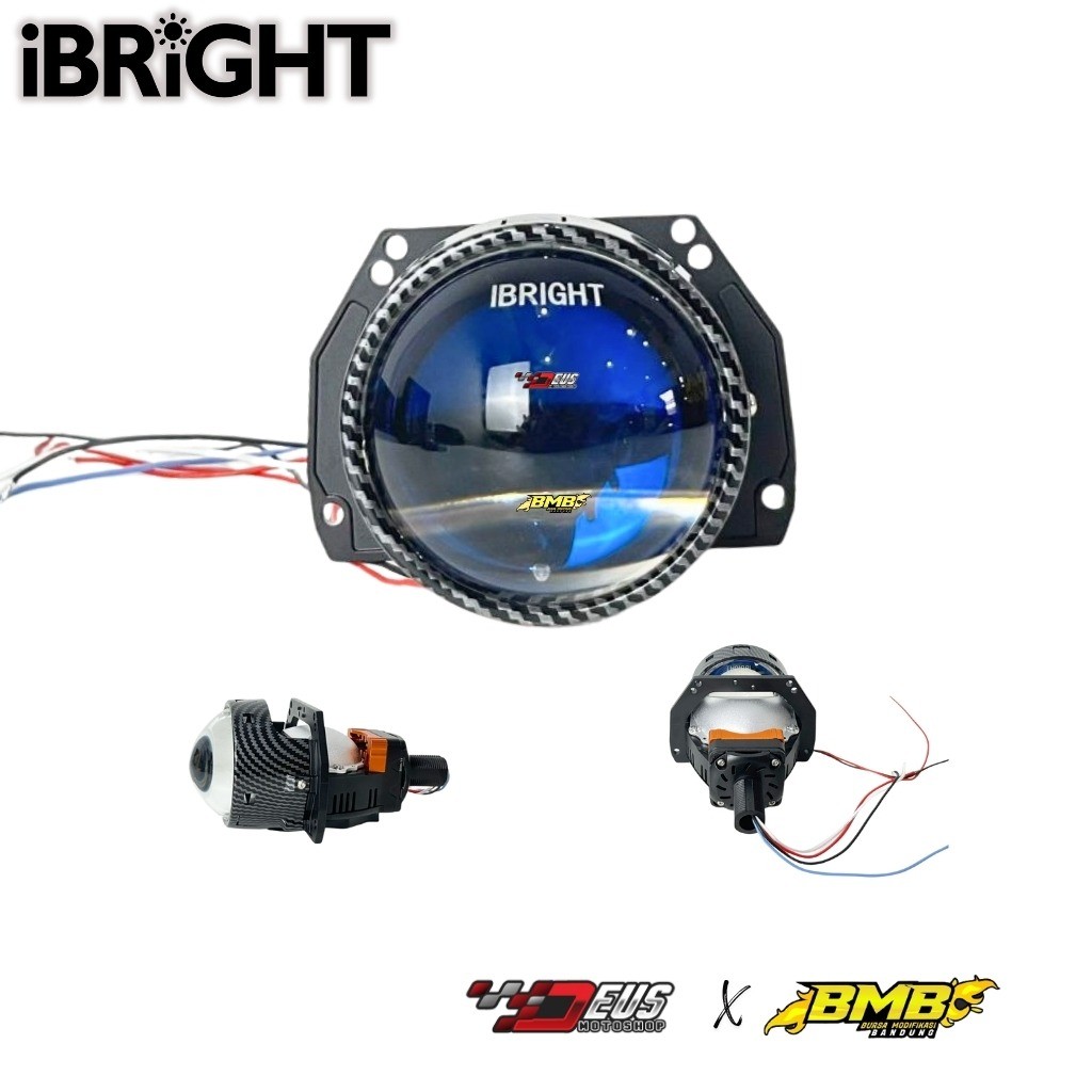 IBRIGHT ZE 2000 - Projie Biled 3 inch Blue Lens
