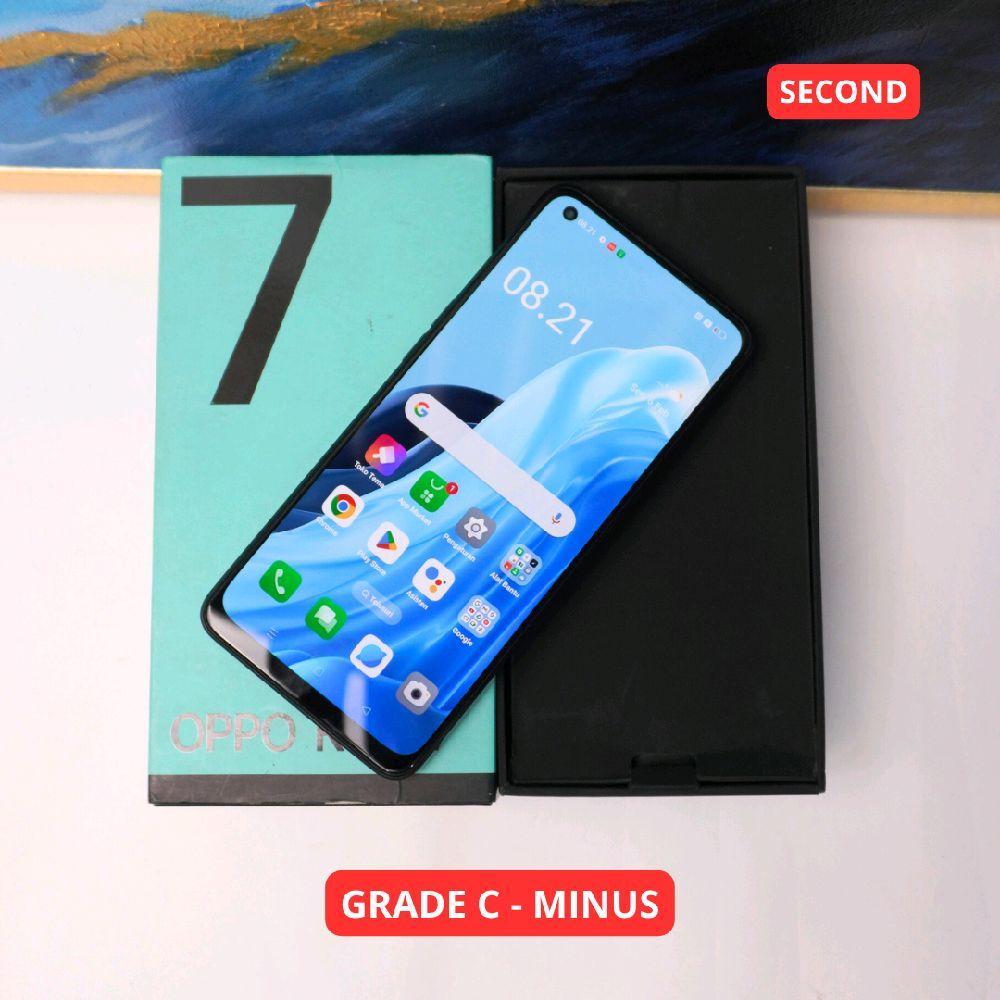 OPPO RENO 7 8/256 GB (4G) GRADE C - MINUS HP SECOND ORIGINAL SINAR MUTIARA CELL