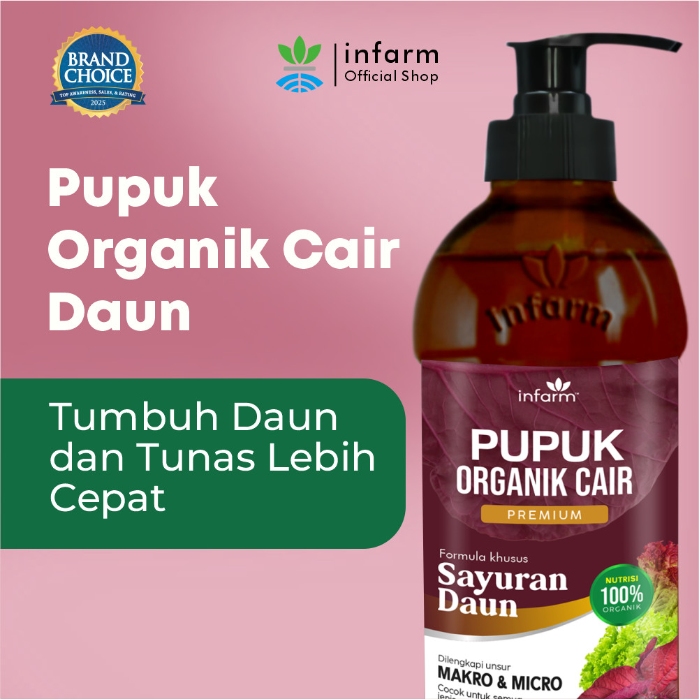 INFARM - Pupuk Organik Cair Tanaman Daun / Sayur 500mL POC Kompos Penyubur Sayuran Melebatkan Daun