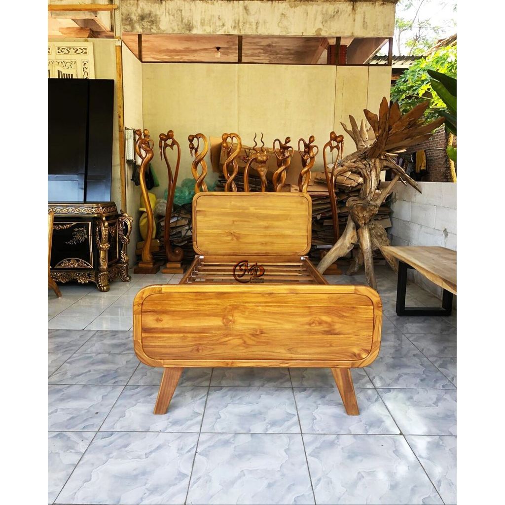 dipan, dipan anak, dipan tempat tidur anak, dipan Ukuran 100x200, dipan jati, rangka tempat tidur an