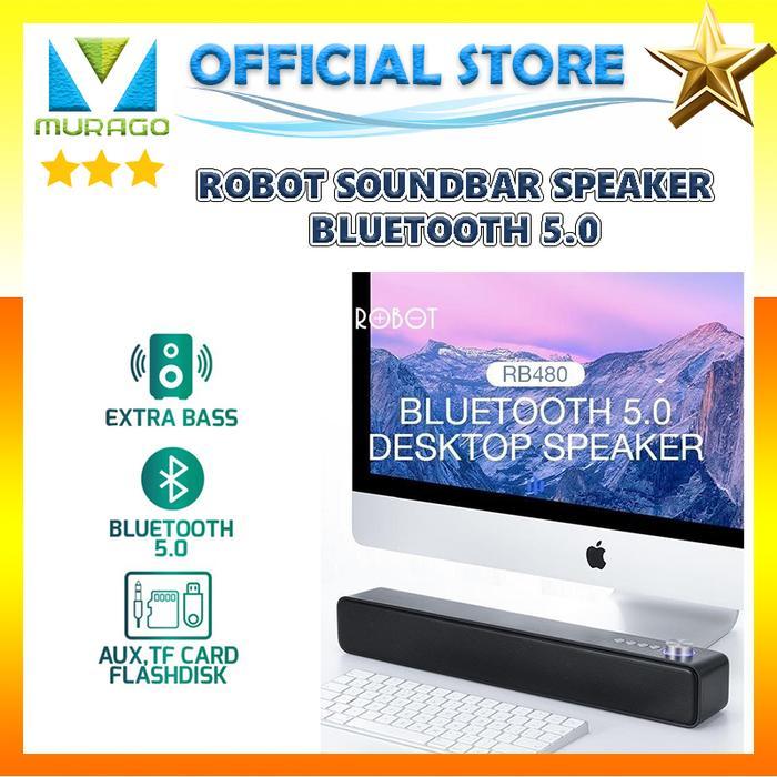 ROBOT RB480 Soundbar Bluetooth Desktop Speaker Bass V21 Giftbox