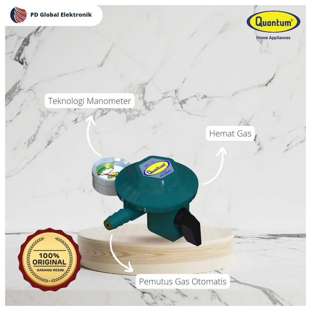 [LUMIOO] Regulator Kompor Gas Quantum QRL 03 Anti Bocor