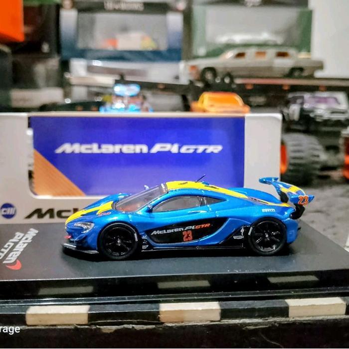GND48 Diecast CM Model Mclaren P1 GTR Blue Yellow