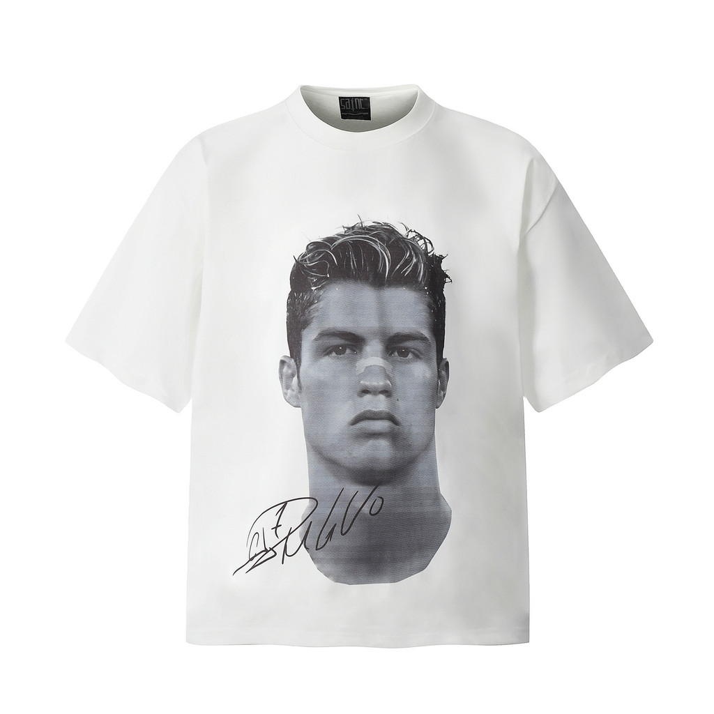 Cristiano Ronaldo  BIG FACE Untuk pria wanita Baju tshirt