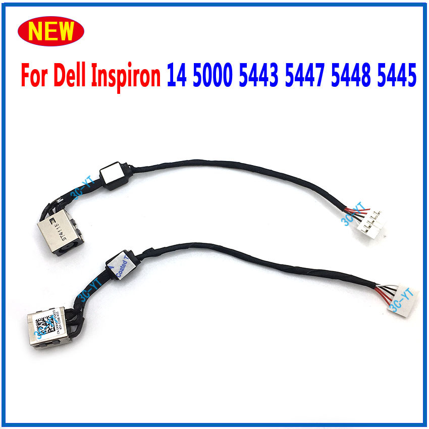 1-10Pcs New DC Power Cable Jack Charging Port Socket For Dell Inspiron 14 5443 5447 5448 5445 Comput