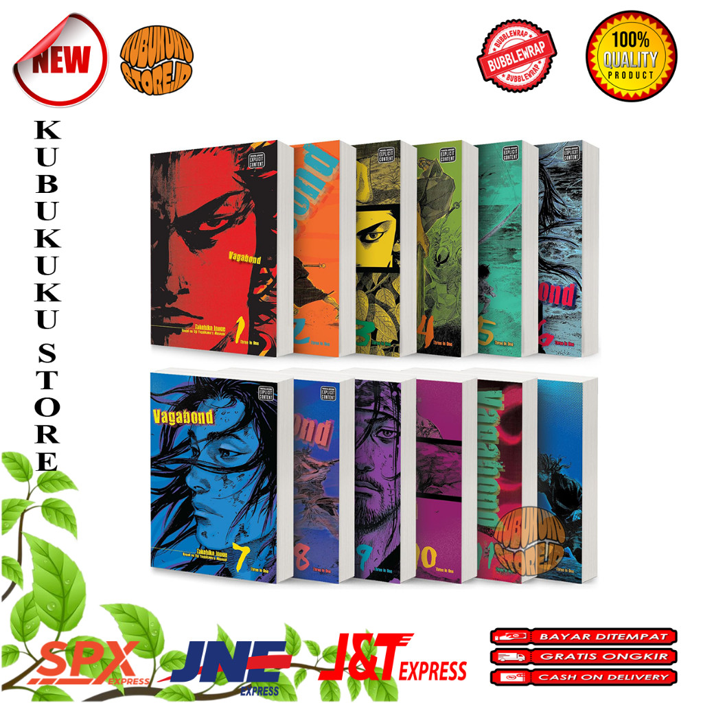 Vagabond (VIZBIG Edition) Complete Collection Manga Set (Vol 1-12) by by Takehiko Inoue