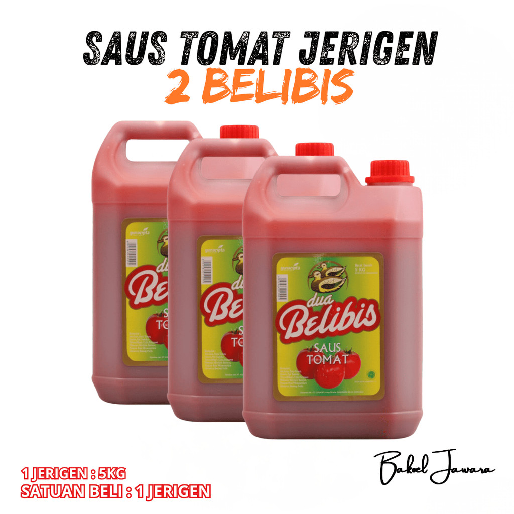 ( 1 JERIGEN 5 KG ) SAOS BELIBIS TOMAT / KULINER & USAHA MAKANAN