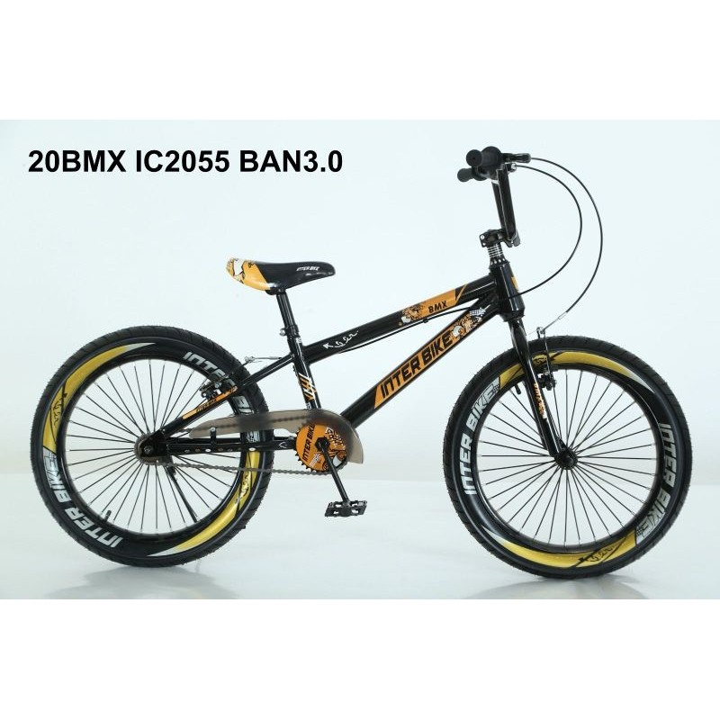 SEPEDA ANAK LAKI LAKI BMX 20 INCH INTERBIKE 2055 BAN JUMBO 3.0