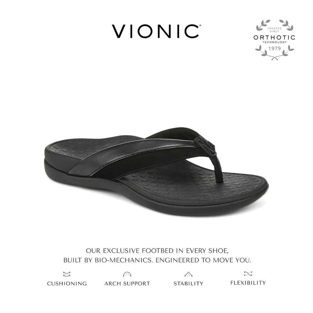 Vionic Shore Black Sandal Wanita