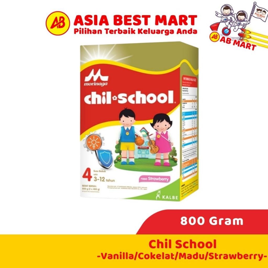 Chil School 780gr Chocolate Vanila Strawberry Madu Susu Formula Bubuk Pertumbuhan Anak