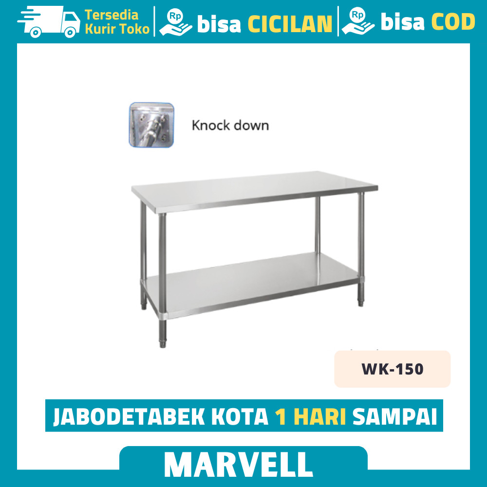 MEJA STAINLESS DAPUR / MEJA STAINLESS STEEL DAPUR / MEJA DAPUR STAINLESS / WORKING TABLE