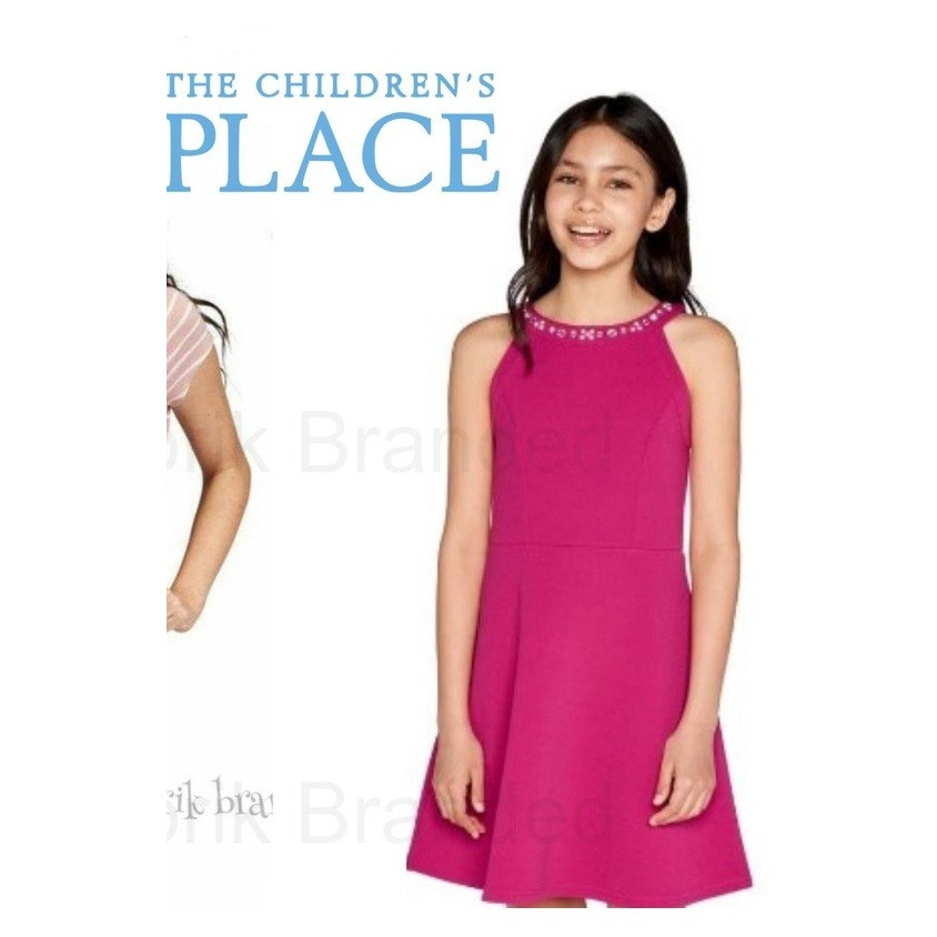 pabrik branded Children Pl*ce dress baju dress gaun pesta party perempuan girls export 4 tahun 4t an