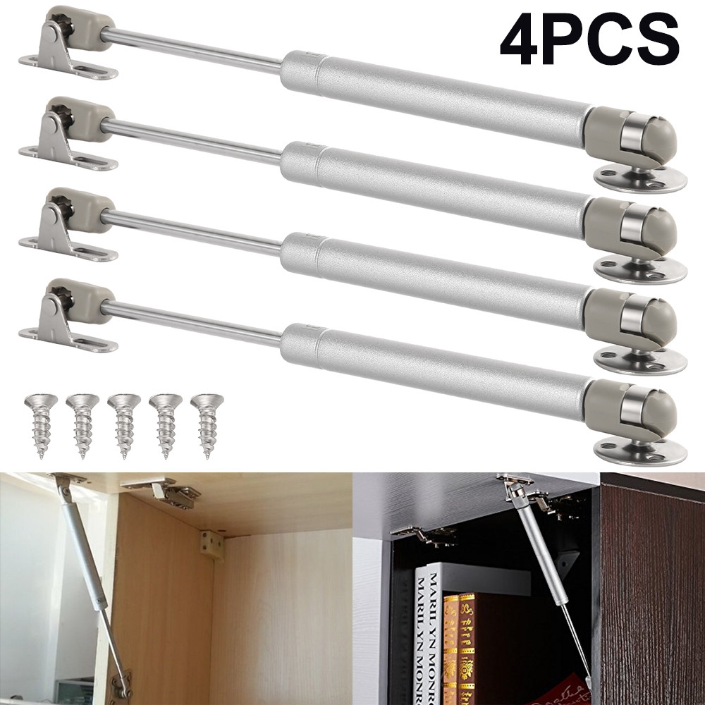 4Pcs Support Gas Spring Hydraulic Furniture Cabinet Door Lift Up Hydraulic Gas Spring Lid Flap Stay 