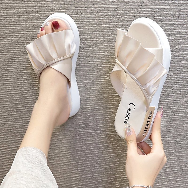 NS6685 Sandal Slop Wanita Sandal Wanita Flat Sandal Wedges Wanita