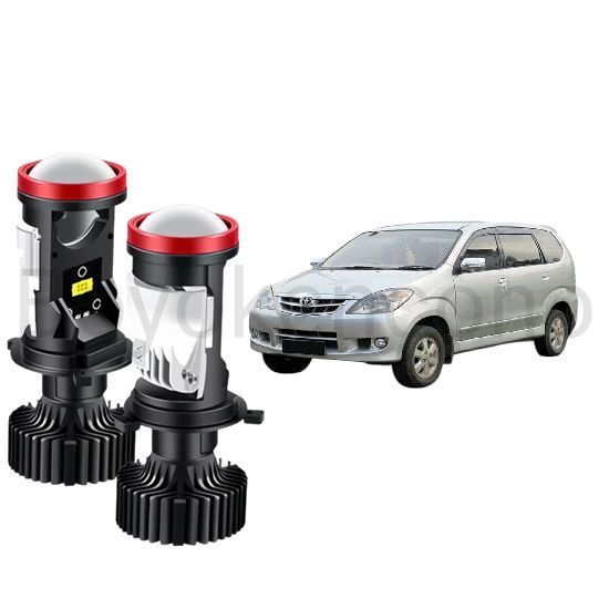 2pcs Lampu Utama LED H4 Projector High Power Mobil Toyota Avanza gen1 2004 2015 Byk