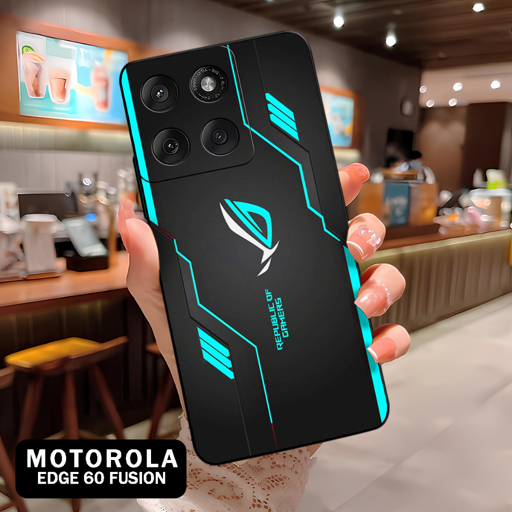 ( BT 4 ) Softcase Silikon hp Motorola Edge 60 Fusion l full karet lentur Untuk  Camera l Silicone l 