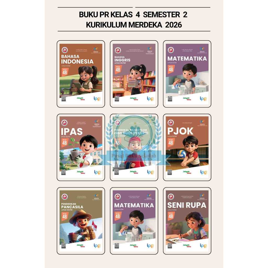 BUKU PR/LKS KURMER SD/MI KELAS 1 2 3 4 5 6 SEMESTER 1&2 INTAN PARIWARA TAHUN 2026