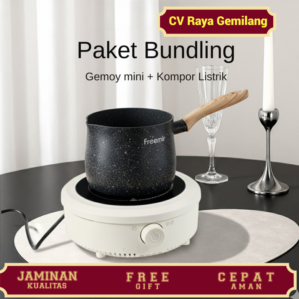FREE MINI GEMOY freemir electric Kompor Listrik Keramik Multifungsi Mini Low Watt Semua jenis wajan