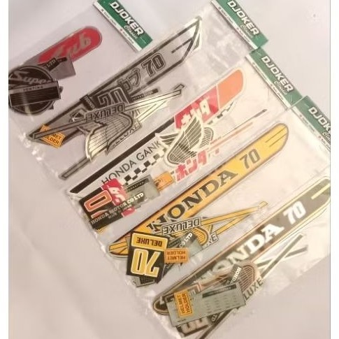 Stiker sticker C70 C50 Supercup Honda Gank New logo cina jepang  emblem body olong