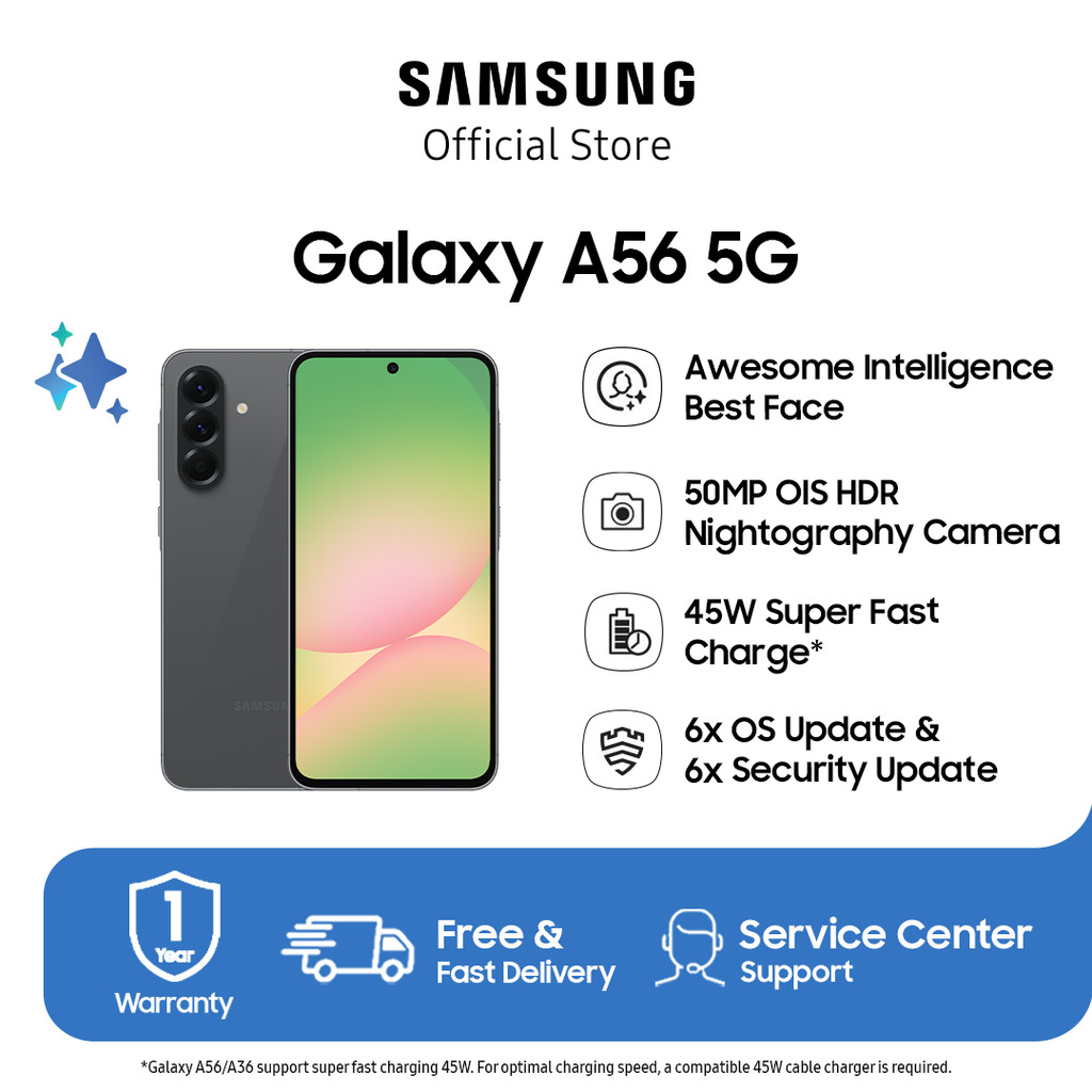 Samsung Galaxy A56 5G 12/256GB - Awesome Graphite