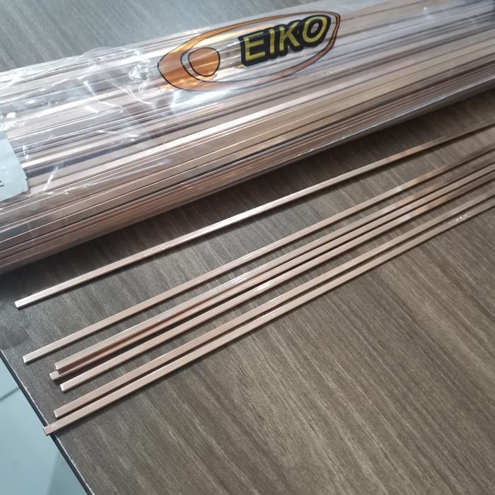 Kawat las tembaga perak EIKO kawat las gepeng batangan 45 cm kawat las pipa ac