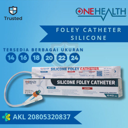 Foley Catheter Silicone 2 Way Onehealth 1 Pcs / Silicone Foley Catheter
