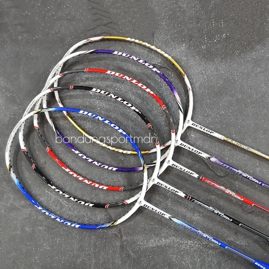 Raket Badminton Dunlop Black Storm Pulsar/Extreme/Nemesis/Predator/Revolution Bulu Tangkis 30 lbs