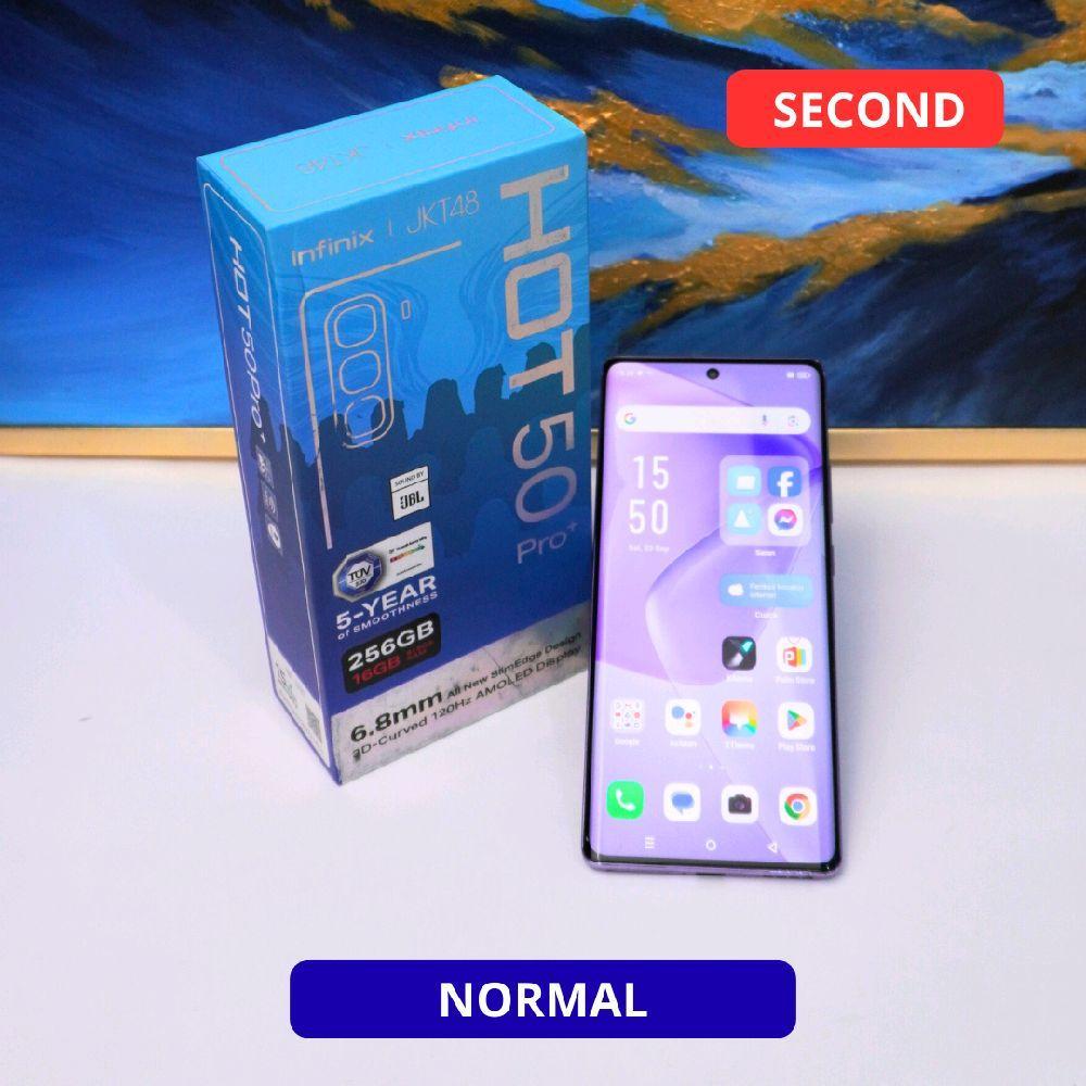 INFINIX HOT 50 PRO+ 8/256 GB (4G) - HP SECOND ORIGINAL SINAR MUTIARA CELL