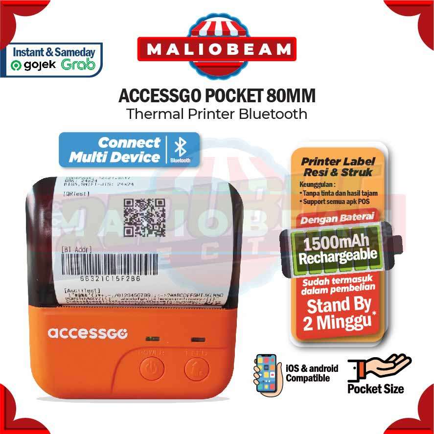 Printer Thermal 80mm Bluetooth accessgo