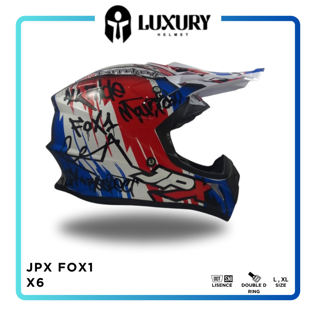 Helm Cross JPX Fox1 X6 Trail - Galeri JPX Bandung