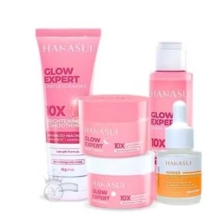 Hanasui Paket Flawles Lengkap Serum Isi 5 Pcs Skincare Hanasui Paket Lengkap