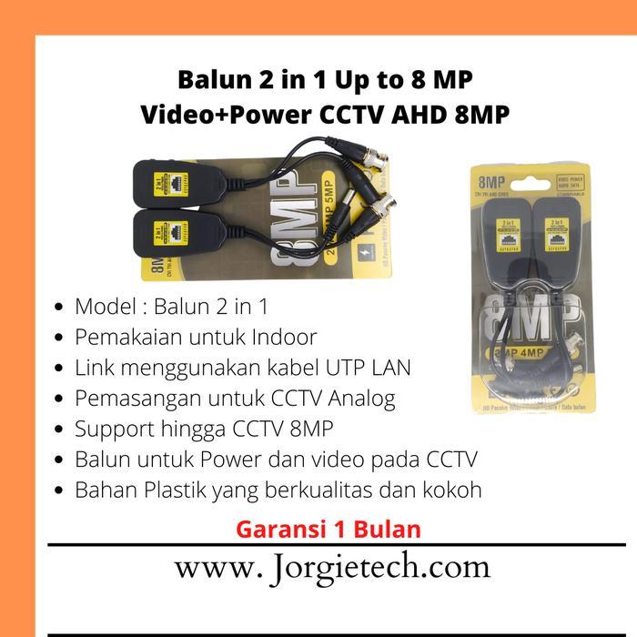 HD Balun Video + Power / Video Balun Power