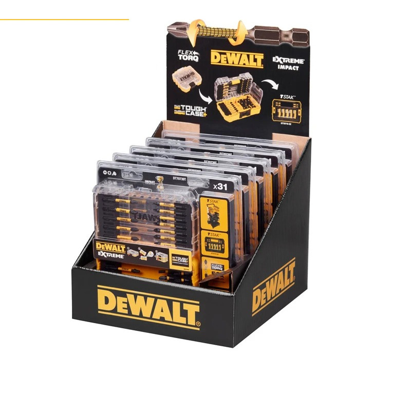 DEWALT DT70739 FLEXTORQ Screwdriver Bits Set 31 Pcs Cordless Driver Impact Drill Bits Set Dewalt Pow