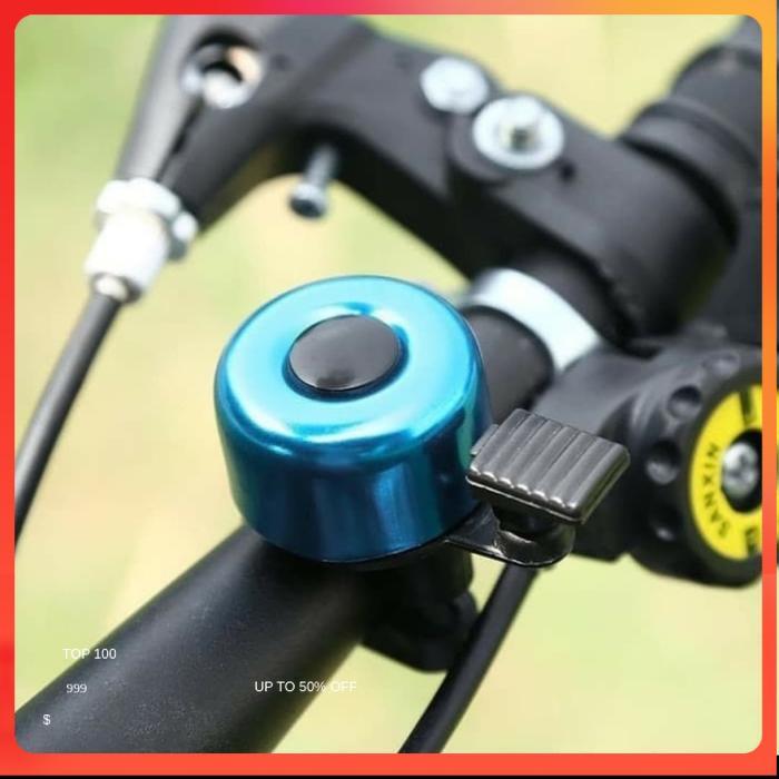 Bel Sepeda Kecil Sederhana Ringing bell aksesoris gowes mountain bike - biru