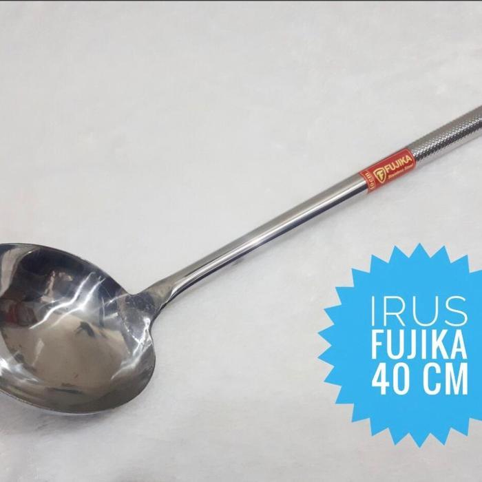 Centong Kuah Dan Sop Sendok Sayur Irus Stainless 40 cm gagang besi - 42cm